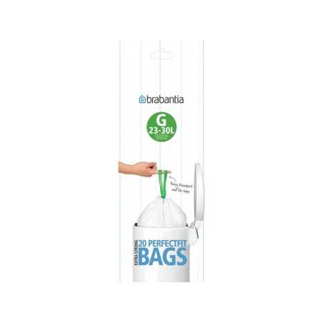 Sacs-Poubelle Brabantia Blanc, 30 L