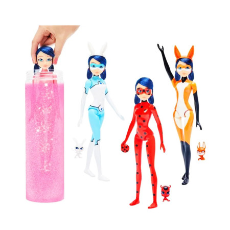 Miraculous Ladybug - Poupée Marinette Color Change 26 cm - BANDAI