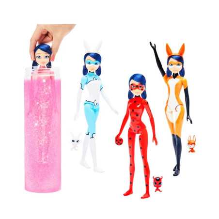 Miraculous Ladybug - Poupée Marinette Color Change 26 cm - BANDAI
