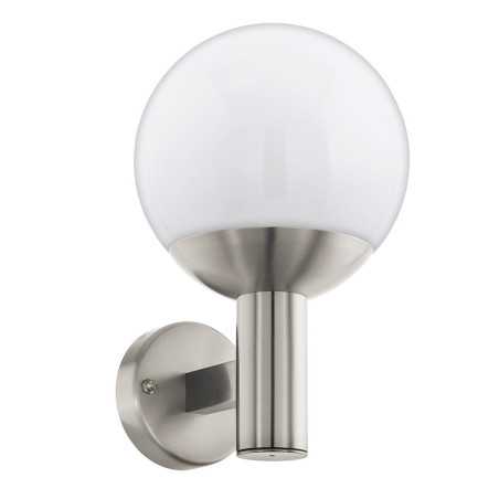Nisia-c app acier inox 1x E27 9W incl h315 IP44-
