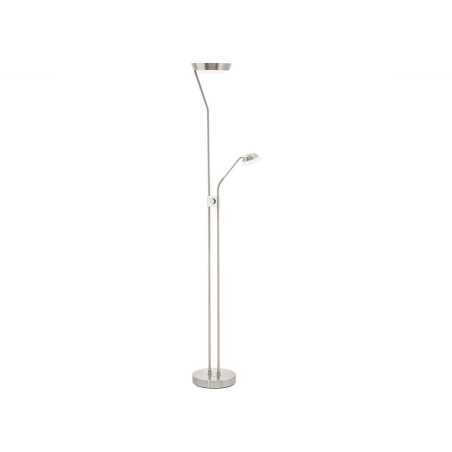 Lampadaire sur pied 17,3W en nickel LED 230W Sarrione