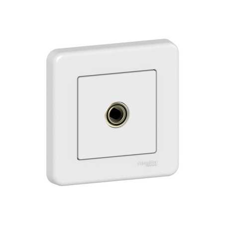 Prise TV blanc LEONA