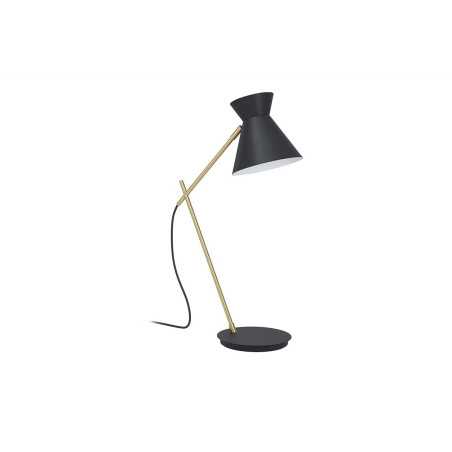 AMEZAGA Lampe de table noir/laiton E27 10w H575 L355