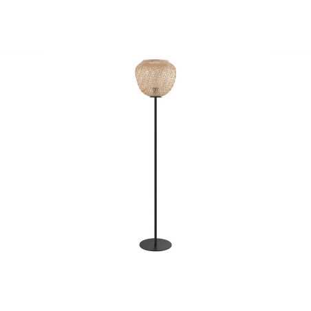 Lampadaire DEMBLEBY acier/bois E27 40W max H1500 D320