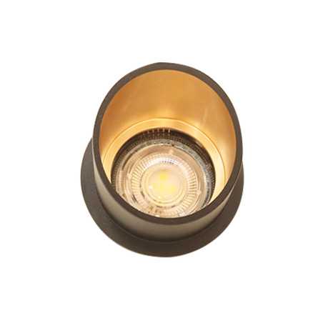 RONDU spot noir/doré d70h65 220v - MAR