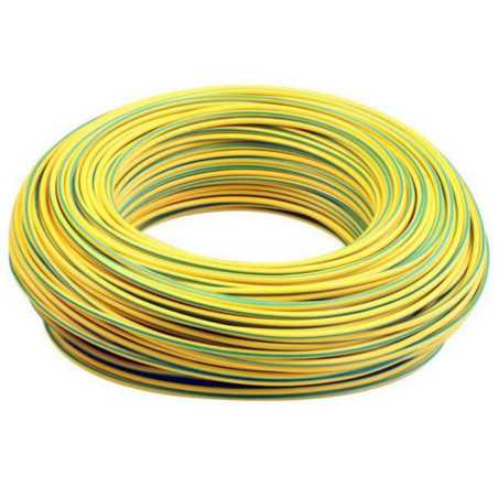 Câble isolé souple 4mm² vert/jaune (rl de 100ml)