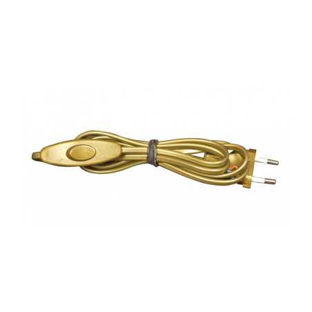 Interrupteur à bascule avec cordon H03VVH-2F & FICHE 1M50 OR uv3