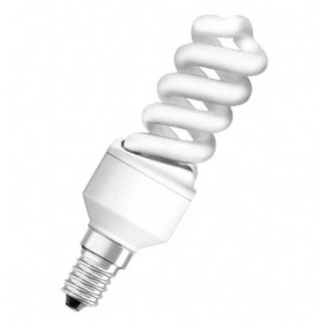 Lampe fluocompacte E14-12W/4000K Ondulée