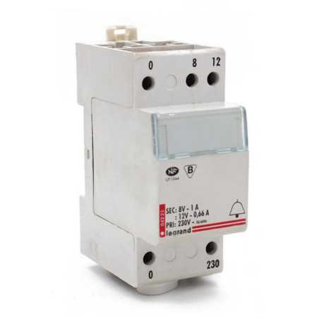 Transfo sonnerie 12/8v 12va
