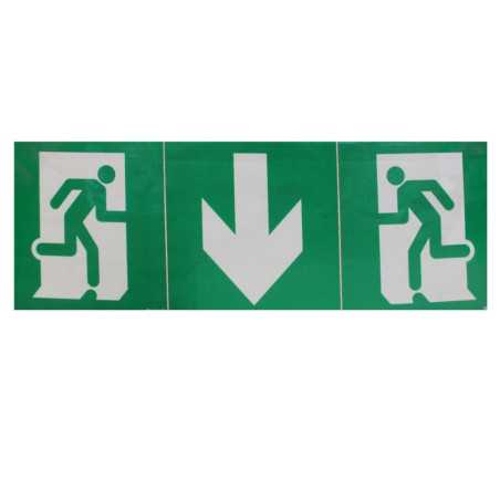 Jeu détiquettes dévacuation adhésives