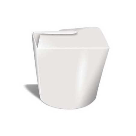 Pot à pâtes blanc en carton neutre 96cl 50 pièces