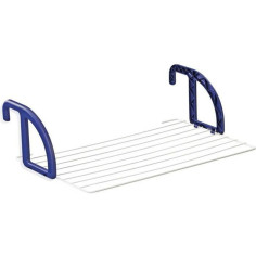 LEIFHEIT 83056 Séchoir a suspendre balcon 7 metres CLASSIC 70 blanc & bleu LEIFHEIT 83056 Séchoir a suspendre balcon 7 metres CLASSIC 70 blanc & bleu