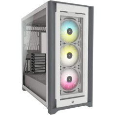 Boîtier PC - CORSAIR - 5000X RGB iCUE - Verre Trempé - Moyen-Tour ATX - Blanc (CC-9011213-WW) Boîtier PC - CORSAIR - 5000X RGB iCUE - Verre Trempé - Moyen-Tour ATX - Blanc (CC-9011213-WW)