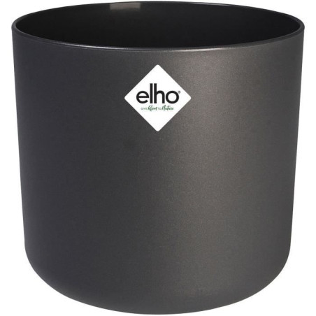Pot De Fleurs Rond ELHO - b.for soft round - Plastique - Ø30 - Anthracite