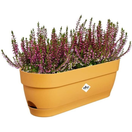 ELHO Balconniere ovale Vibia Campana - Plastique - Réservoir - 50 x 18,2 H 17 cm - Jaune Miel