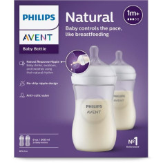 Lot de 3 Biberons Natural 3.0 PHILIPS AVENT SCY903/02 - 260 ml Lot de 3 Biberons Natural 3.0 PHILIPS AVENT SCY903/02 - 260 ml