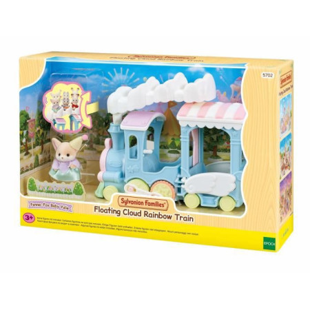 Train a vapeur pour enfant - SYLVANIAN FAMILIES - Bébé Fennec inclus - Sieges animés
