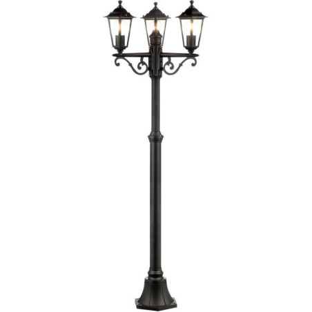 CARLEEN Lampadaire extérieur 3L, noir, E27 max 60W, ampoule non incluse