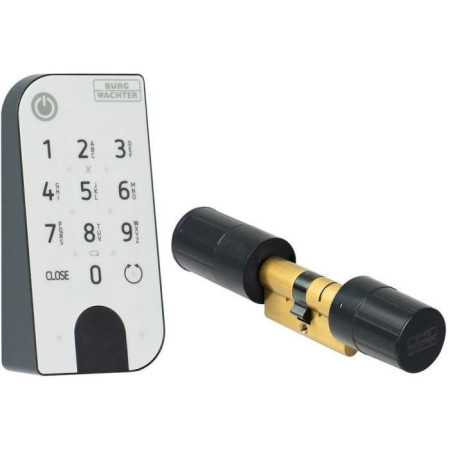 Cylindre éléctronique BURG-WÄCHTER secuENTRY Home 5001 avec clavier Pincode ENTRY - 6 utilisateurs