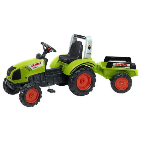 Tracteur a pédales - FALK - Claas - Remorque - Des 3 ans - 100% Fabriqué en France -