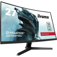 Ecran PC Gamer Incurvé - IIYAMA G-Master Red Eagle G2766HSU-B1 - 27 FHD - Dalle VA - 1 ms - 165Hz - 2 x HDMI / DP - AMD FreeSyn