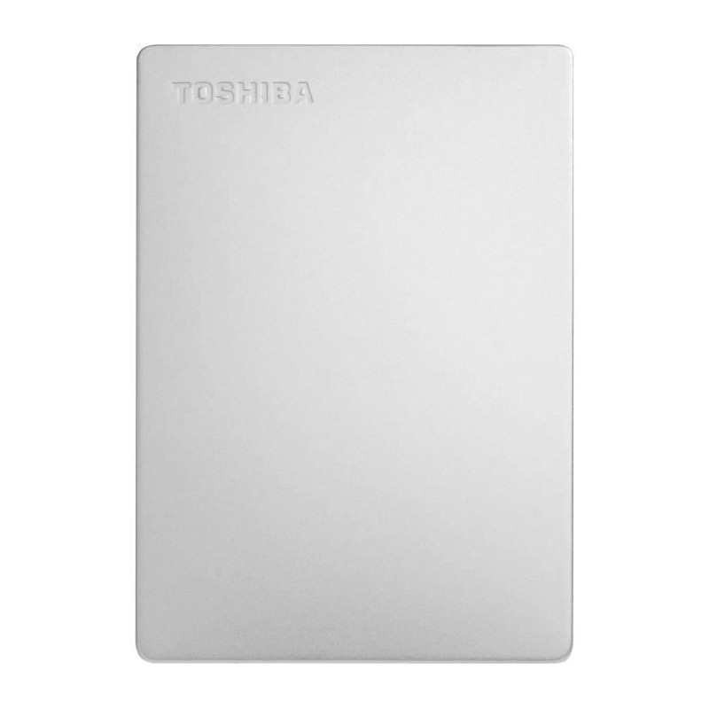 Disque Dur Externe Toshiba Canvio Slim 2 To – Argent – USB 3.0 – Portable Et Fin