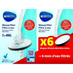 Cartouche filtre a eau Brita Pack de 6 filtres MicroDisc