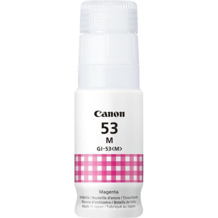 Bouteille d'encre - CANON - GI-53M - Magenta - Compatibilité PIXMA G650 et G550 - (4681C001)