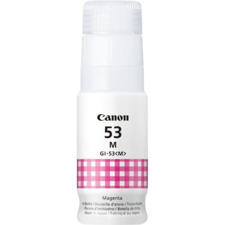 Bouteille d'encre - CANON - GI-53M - Magenta - Compatibilité PIXMA G650 et G550 - (4681C001)
