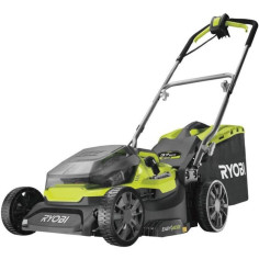 Tondeuse hybride RYOBI 18V One+ coupe 37cm - 2 batteries 5.0 Ah - 1 chargeur rapide RY18LMH37A-250