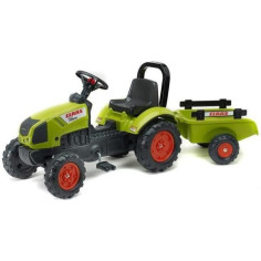 Tracteur a pédales - FALK - Claas avec remorque - Des 2 ans -100% Fabriqué en France Tracteur a pédales - FALK - Claas avec remorque - Des 2 ans -100% Fabriqué en France