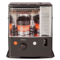 QLIMA R7224-SC - 2400 watts - Poele a pétrole a meche - jusqu'a 85 m3 - Detecteur CO²