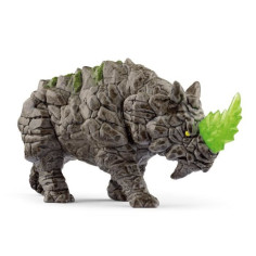 Rhinocéros de pierre - Figurine fantastique - Monstre Mythique et Puissant avec une T