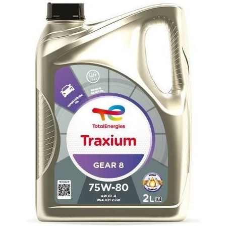 Huile de transmission - TotalEnergies - Traxium Gear 8 75W-80 - 2L