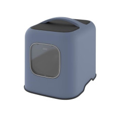 ROTHO - Maison toilette pour chat 51 x 39 x 40 cm - Bac a litiere - Bleu Horizon ROTHO - Maison toilette pour chat 51 x 39 x 40 cm - Bac a litiere - Bleu Horizon