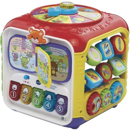 Cube des découvertes interactif VTECH BABY - Multicolore - 10 mélodies et 4 chansons