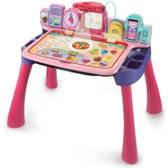Magi Bureau Interactif 5 en 1 - VTECH - Rose - 28 images - 3 ans et plus Magi Bureau Interactif 5 en 1 - VTECH - Rose - 28 images - 3 ans et plus
