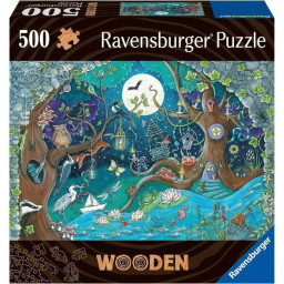 Puzzle en bois - Ravensburger - Foret fantastique - 500 pieces - Qualité premium