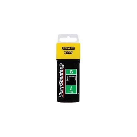 Agrafes 8 mm type G boîte de 1000 - STANLEY - 1-TRA705T