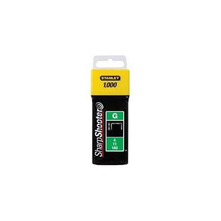 Agrafes 8 mm type G boîte de 1000 - STANLEY - 1-TRA705T