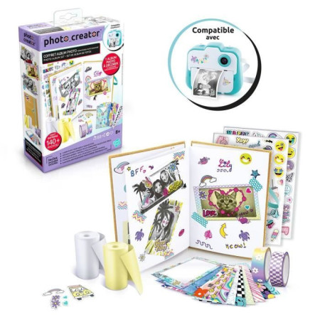 PHOTO CREATOR - Coffret Album Photo pour appareil photo a impression instantanée - Co