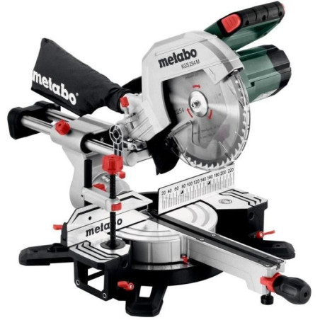 Scie a onglets radiale METABO KGS 216 M - 1500W - 216mm - Precision Cut Line LED