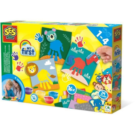 SES CREATIVE - My first - Animaux a peindre a la main et au doigt - Animaux a peindre