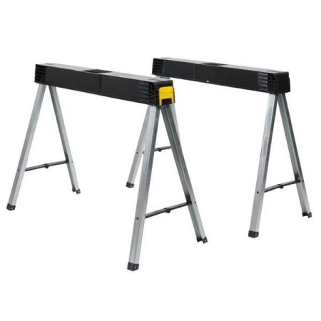 Tréteau pliable STANLEY - 1-97-475 - Pied métal - Capacité de charge 350kg