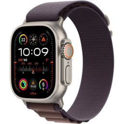 Apple Watch Ultra 2 GPS + Cellular- 49mm - Boîtier Titanium - Bracelet Indigo Alpine Loop - Medium