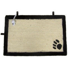 AIME Tapis griffoir avec jouet suspendu - 35 x 55 cm - Pour chat AIME Tapis griffoir avec jouet suspendu - 35 x 55 cm - Pour chat