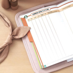 Protege carnet de santé canvas rose poudré Protege carnet de santé canvas rose poudré