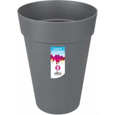 Pot de fleur Elho Plastique Rond Loft Urban Gris anthracite Ø 34 x 45