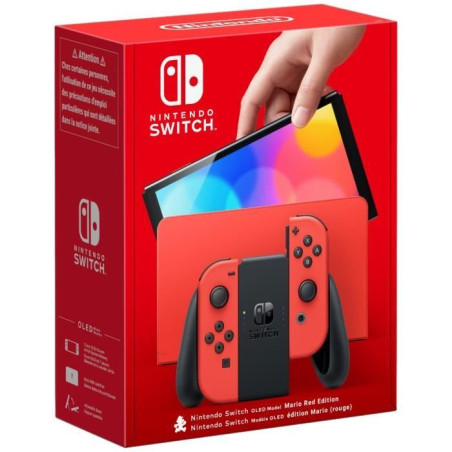 Console Nintendo Switch - Modele OLED • Édition Limitée Mario (Rouge)