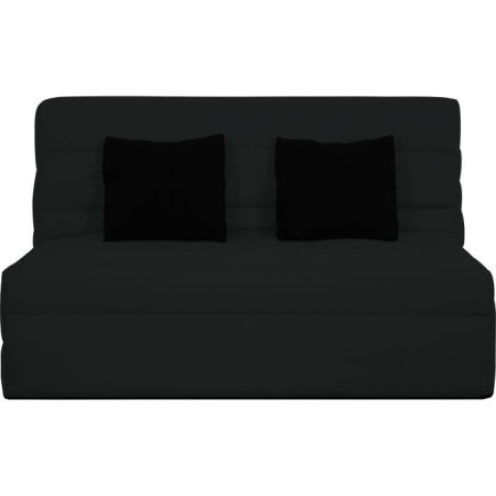 Banquette BZ Dunlopillo - Noir - Matelas Slyde 13cm - Anti-acarien